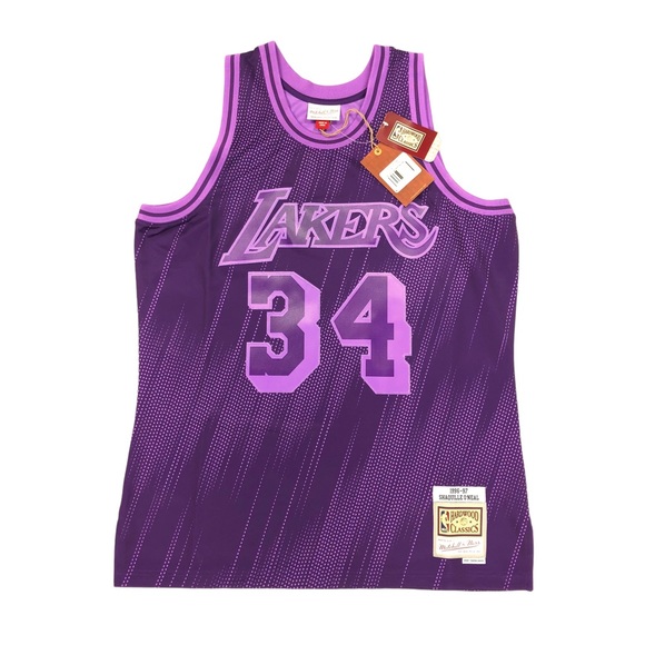 Mitchell Ness Lakers 1996-97 Shaquille O'Neal 34 Swingman Jersey